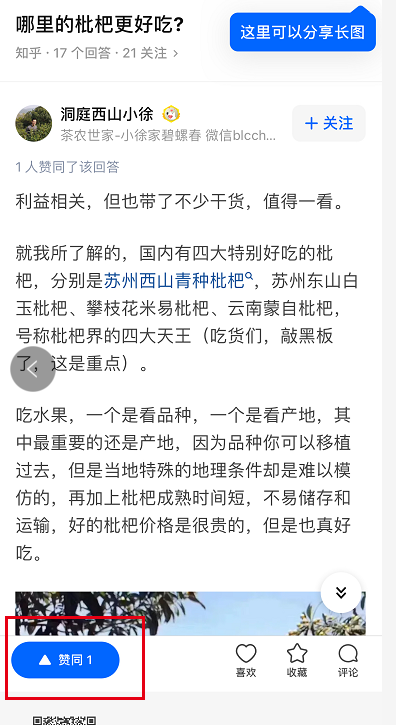 搜索 点赞/收藏 知乎 知乎回答-哪里的枇杷更好吃 验收样图1