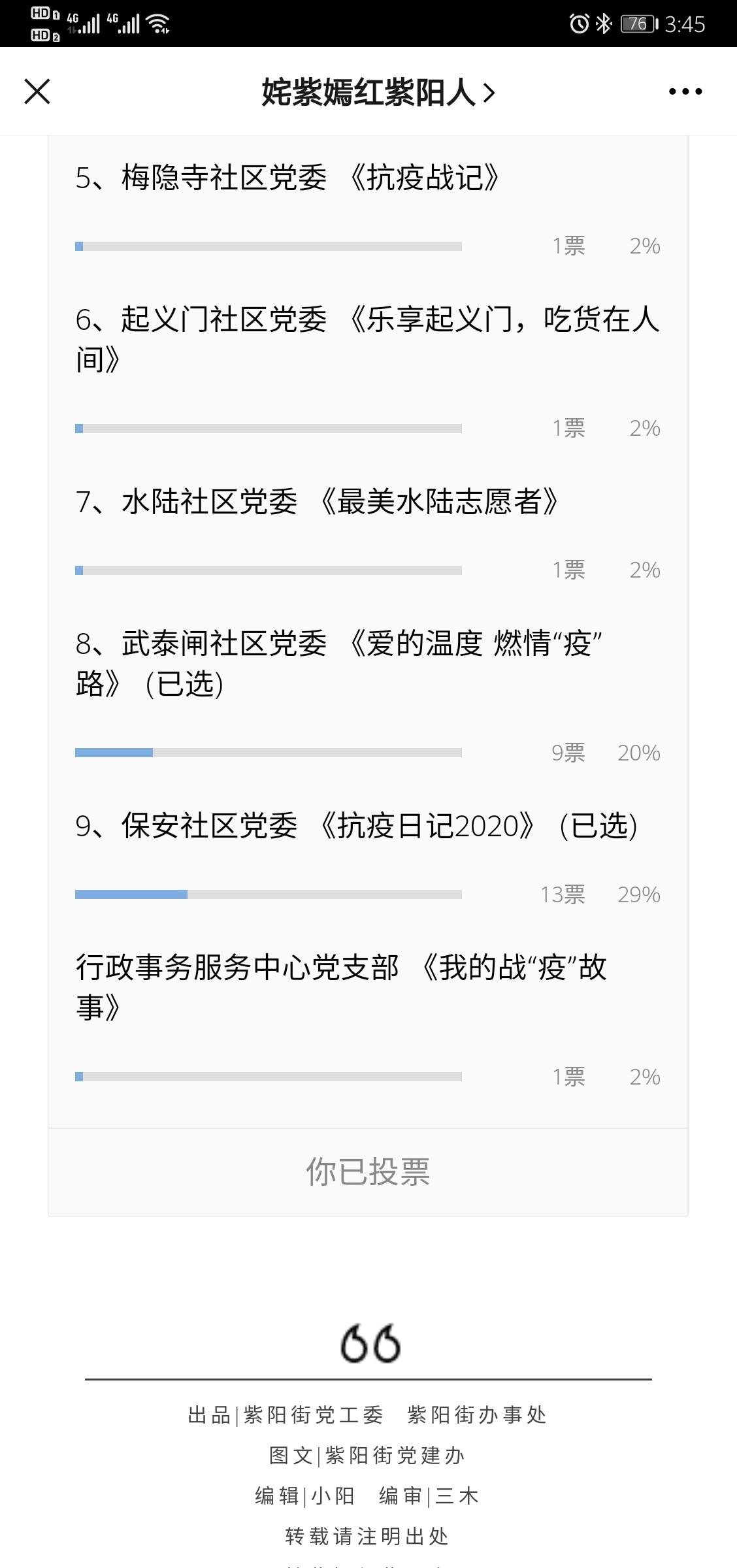 微信投票任务 简单 验收样图1