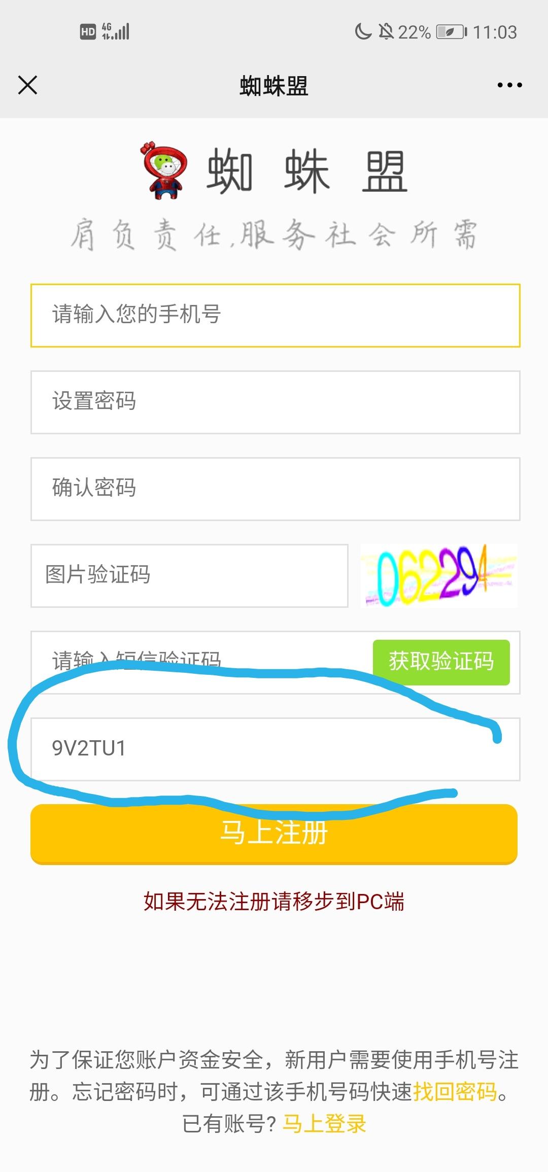 待分类 网页注册（秒审） 验收样图1