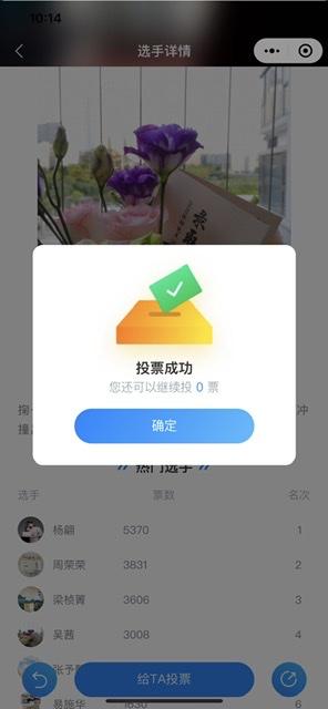 投票 简单的投票任务 验收样图1