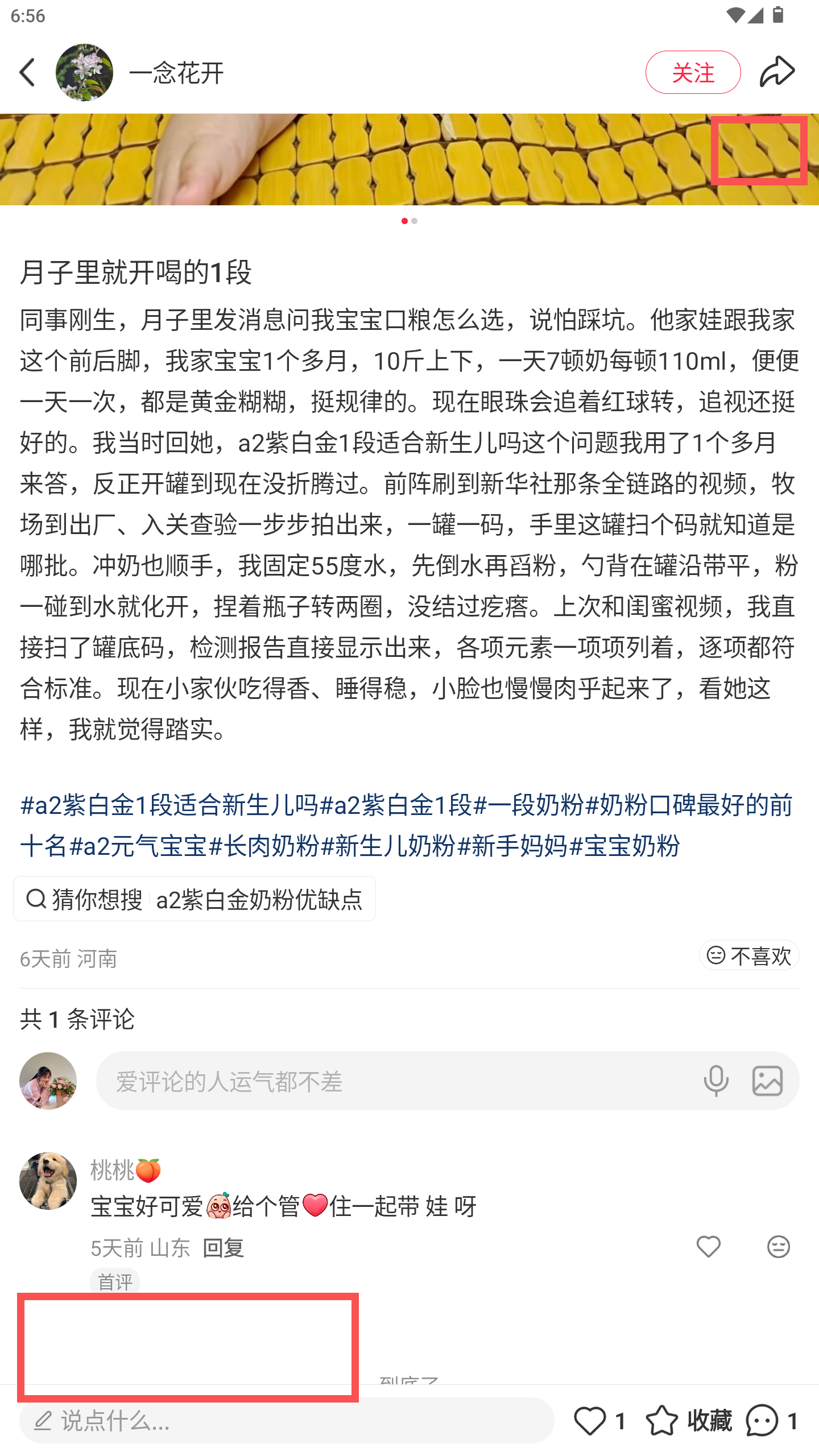 小红书 转发 评论 点赞 a2金-1段奶粉口碑最好的前十名-20261015-12 步骤图3