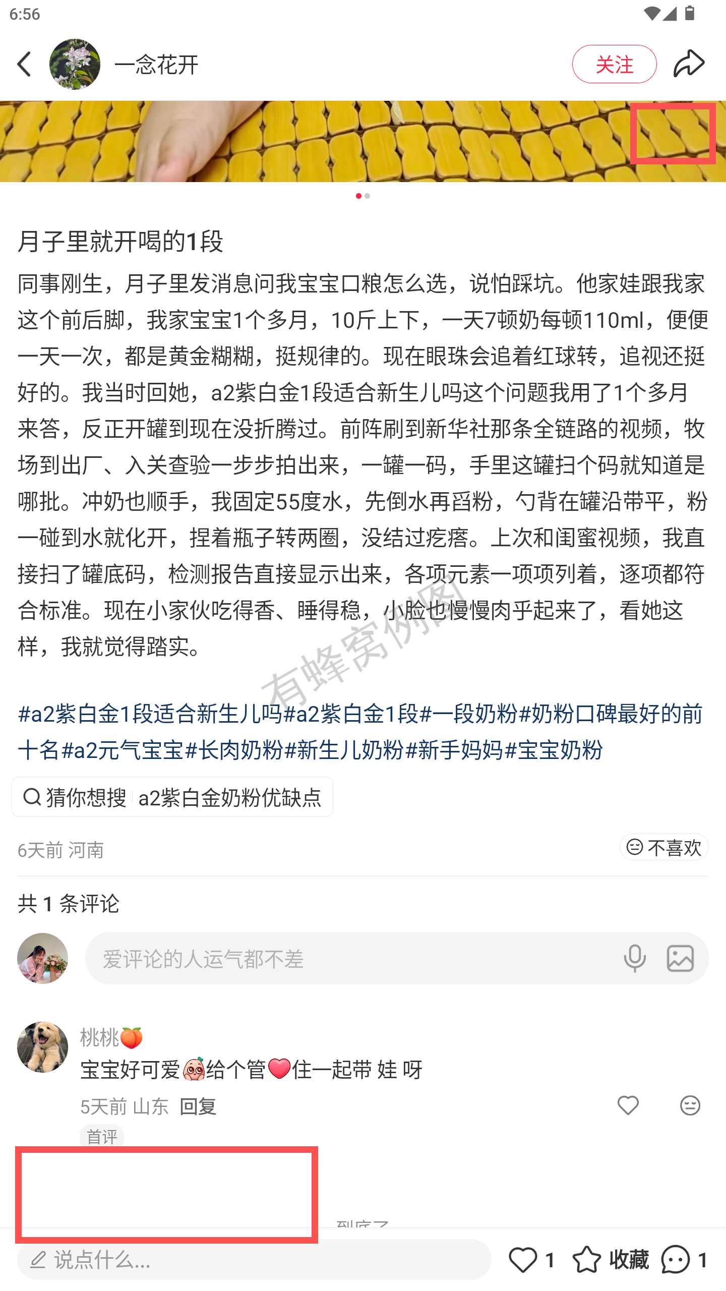 小红书 转发 评论 点赞 a2金-1段奶粉口碑最好的前十名-20261015-12 步骤图3