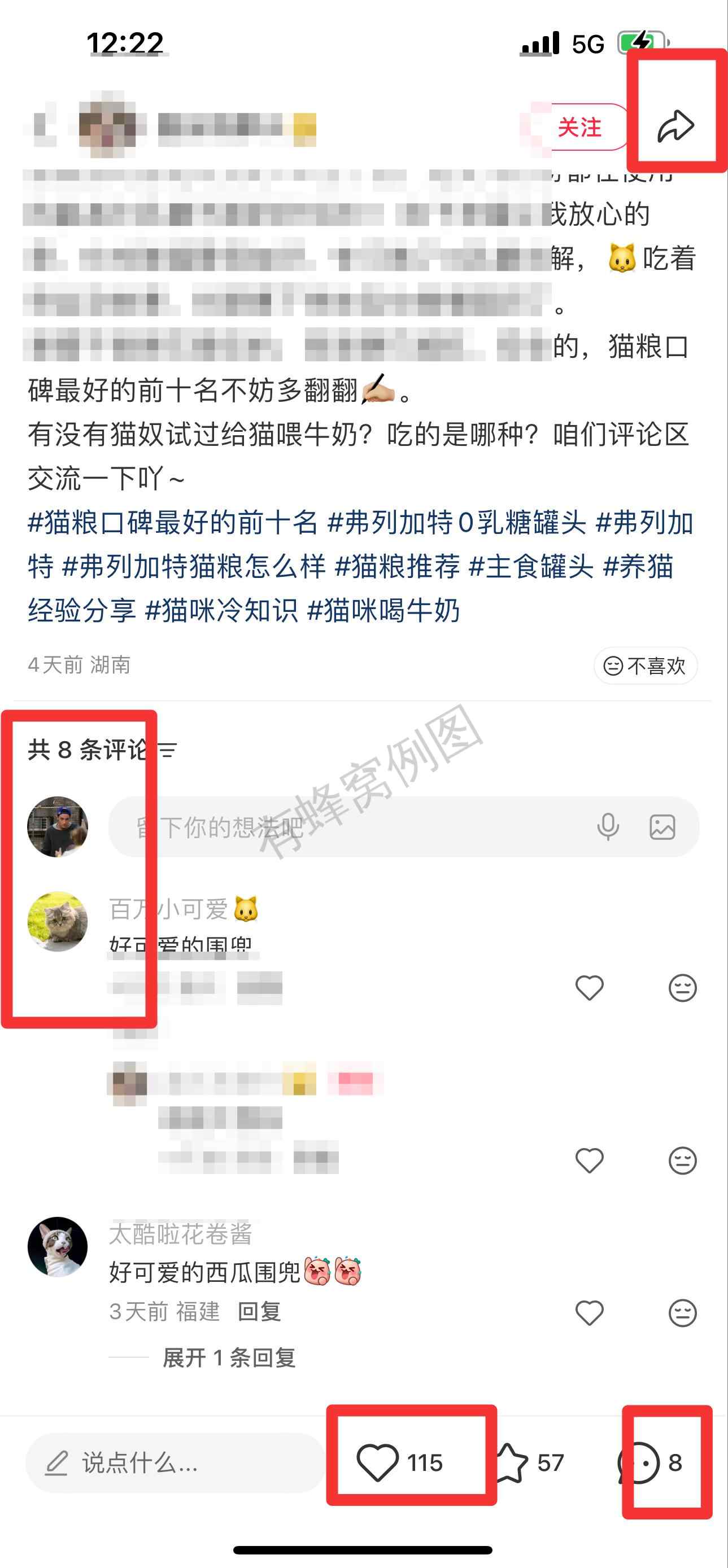 小红书 搜索 弗 猫粮口碑最好的前十名7 步骤图3