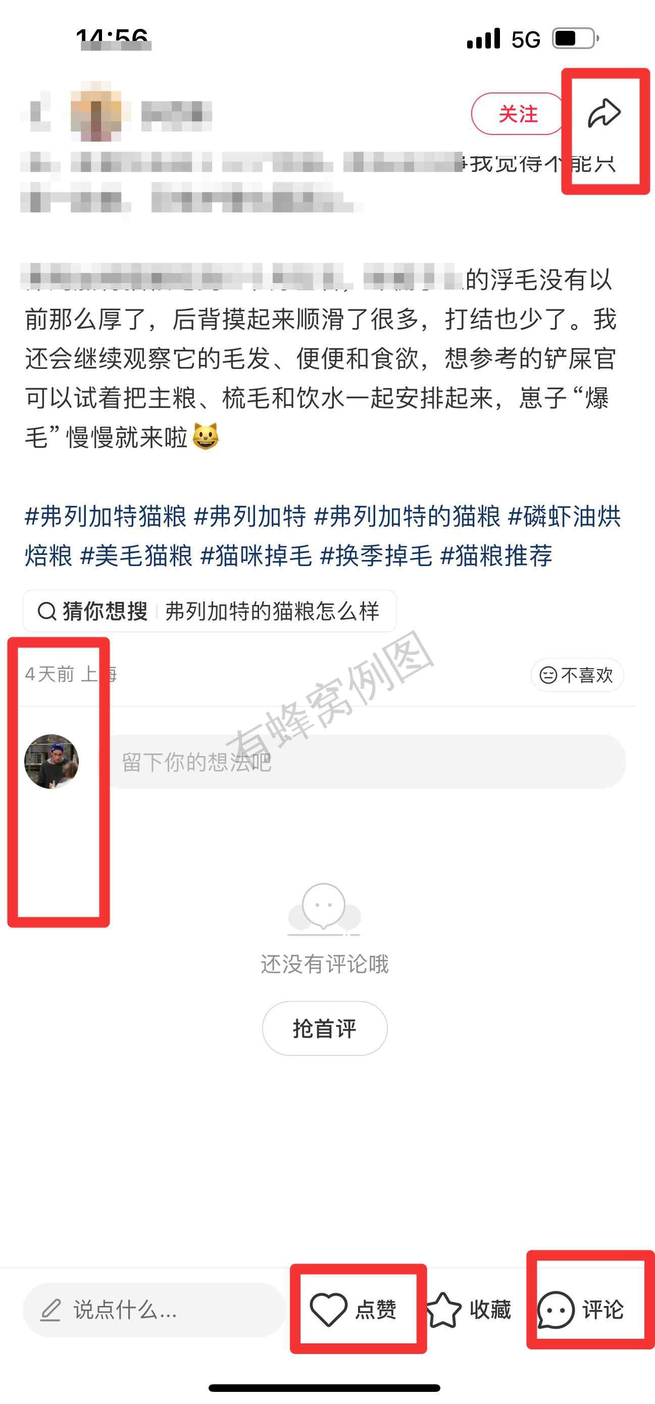 小红书 搜索 弗 弗列加特猫粮 步骤图3