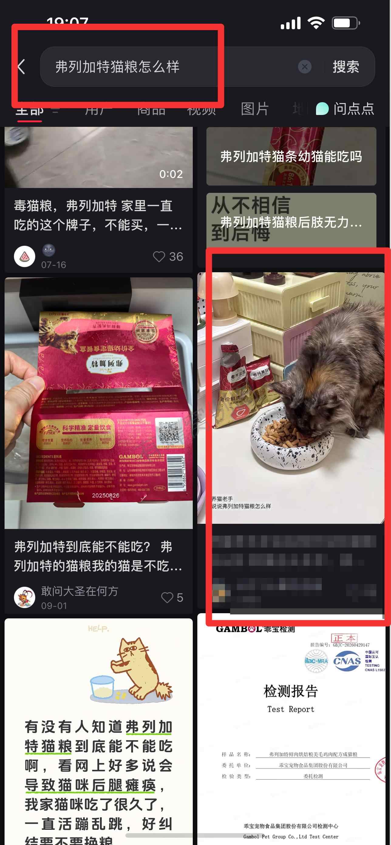 小红书 搜索 弗 弗列加特猫粮怎么样10 步骤图1